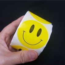 빅사이즈(5cm)스마일스티커 대용량 500pcs 다꾸스티커 땡큐, 상세페이지 참조