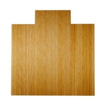 Anji Mountain 디럭스 대나무 롤업 의자 매트 55 x 57인치 두께 8mm 천연, 55 x 57-Inch/ 8mm Thick