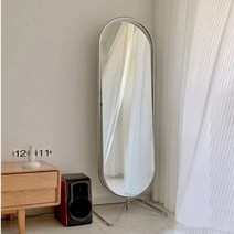 각도 조절 스테인리스 철재 전신 거울, 미러59cmX169cm