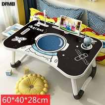 DFMEI침대 책상 숙소 작은 책상 접이식 책상 숙소, 우주인+서랍+선풍기 주조형