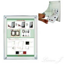 아크릴 벽걸이 자석 액자 벽걸이액자 사진전시액자 작품액자, 검정