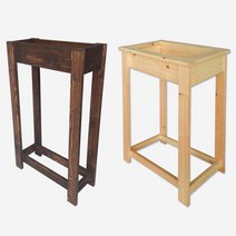 스텐드 재떨이 업소용 흡연실 방부목, 편백-스탠드 재떨이 2호 (42x28x73), 1개