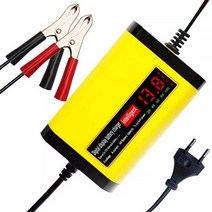 오토바이 배터리 충전기 12v 8a 24v 4a 자동차 자동 led 디스플레이 220v, 검은색