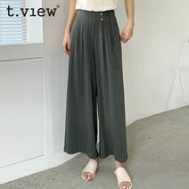 티뷰 스트라이프버튼린넨팬츠_V3B-VPT018