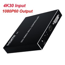 비디오월 회의실 상황실 대형모니터 DVI HDMI 비디오 월 컨트롤러 멀티 스크린 스플라이싱 박스 4K @ 30hz 2x2 1080P 60hz 1x2 1x3 1x4 4, 7.4K 30 to 1080p 60 - with US