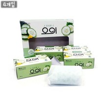 오이향 비누 4개입 세안 거품 욕실 세면용품, 상세페이지 참조