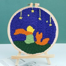 마술도구실플로랄 패턴 스타터 키트와 DIY 펀치 바늘 자수 키트 매직 터프팅 세트 뜨개질을 위한 파킹 크, 01 CCX19