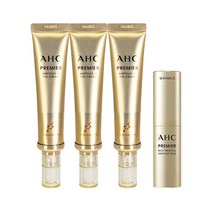 AHC 홈쇼핑 세트 AHC 아이크림 시즌 11 프리미어 앰플인 40ml 3개 + 앰플 밤 스틱, AHC 아이크림 시즌11, 40ml 3개 + 앰플 밤 스틱 9g