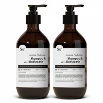 수오가닉 퍼퓸 샴푸워시 코튼머스크, 1050ml, 2개