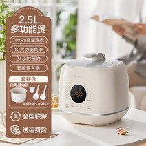 가정용 압력 밥솥 1인용 2인용 압력밭솥 지능형 미니 다기능 자동 고압 전기 인스턴트 냄비, White+EU