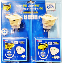 에프킬라 매직큐브 플러스 훈증기 2개+리필 5팩 150일 / 리필 30일 8팩(2개 구매시 육각연필 증정, 훈증기2개+리필5팩