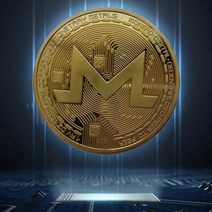 모네로코인 데코 장식주화 가상암호화폐 Monero coin암포화폐 모네로코인 데코 기념 장식 주화 가상화폐 Monero 코인 채굴, 전용 솔라 턴테이블