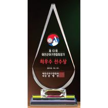 크리스탈 트로피 GM0469 싱글패 야구트로피 야구상패, FREE FREE
