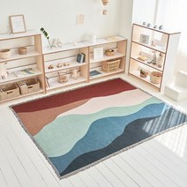 바보사랑 130x160cm 더비치 거실러그 카페트 소파커버 쇼파커버 블랭킷 다용도 패브릭 태피스트리 캠핑 담요 M.웨이메이커