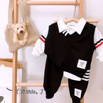 영유아옷여름옷/신생아옷/ 아동복/ 여아봄가울옷/ 남아상하세트 /봄가울 남아옷/셔츠 조끼 바지3종세트