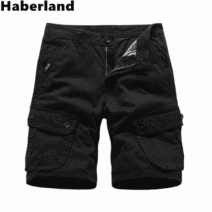 Haberland 여름 남성 슬랙스 순면 포켓 카고 7부 반바지 치노팬츠 트레이닝바지 골프바지 HB9871