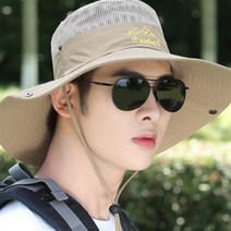 남성 등산모자 사파리모자 아웃도어 낚시 캠핑 농사, 베이지