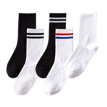 수스다 5종세트구성 복고풍 무지 이선양말 중목 장목 남자 여자 골지양말 삭스