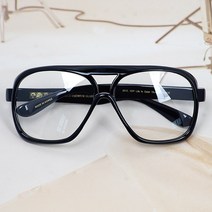 하루홀릭 빅사이즈 투브릿지 스퀘어 타입 투명 국산 TR소재 빈티지 복고 레트로 보잉안경테 TA-017