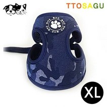 OP 지엠펫 또사구 밀리터리 하네스 네이비 XL, 단품