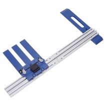 제재기 sawing machine Aluminum Alloy Circular Saw Track Woodworking Cutter Guide Rail Circular Saw C, 01 Blue