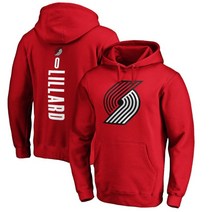 포틀랜드 블레이저스 데미안 릴라드 NBA 후드 티 농구 빅사이즈 커플 스웻 셔츠 슈팅 져지 웜업 저지 훈련