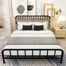 철제 침대 프레임 대형 킹 퀸 더블 매트리스 받침대, 120cm x 200cm