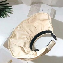 외부와이어로 말아 머리띠로 사용가능한 선캡 / 자외선차단모자 그늘막모자 여자썬캡