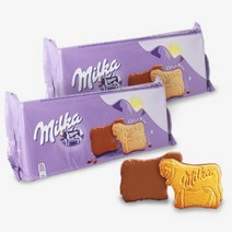밀카 초코 무 비스킷, 200g, 2개