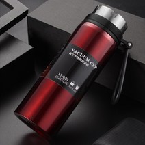 800ml 차거름망 스텐압축 보온병_레드 대형 텀블러