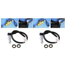 2Pc 유니버설 오토바이 유압 브레이크 압력 후면 조명 스위치 중공 볼트 액세서리 M10 1Mm & 1.25Mm, 01 Black
