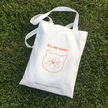 국내제작 가볍고 귀여운 귤양이 일러스트 면 에코백