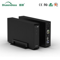 nas 구축 가정용nas hdd 나스 하드 블루엔드리스 무선 NAS 스토리지 HDD 인클로저 3.53939 sata rj45 usb 3.0 pc 디스크 케이스, 오 플러그