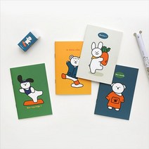 핑크풋 5 꼬망 줄있는 유선 핸디수첩 미니노트, 본상품선택 본상품선택