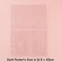 띠부씰 앨범 포카 포토 카드 티켓 바인더 A5 크기 귀여운 쿠키 스타일 Photocards 25 Pcs 200 포켓 3 인치 내부 페이지 K pop 스타 컬렉션 사진 236802, 10pcs 3인치 페이지