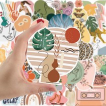 DIY 다이어리 꾸미기 다꾸 10/30/50/100PCS 레트로 아트 팝 스타일 낙서 스티커 미적 데칼 아이 장난감 스, 02 30PCS