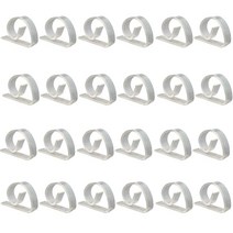 24 팩 플라스틱 ABS 투명 식탁보 클립 식탁보 클립 테이블 스커트 클립 클리어 플라스틱 식탁보 클립 테이블 커버 홀더 파티, 하나, 투명한