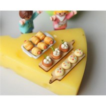 인형의집 꾸미기 베이커리 미니어처 귀여운장식품 취미생활, 소세지빵