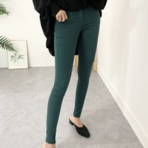 5XL까지 빅사이즈 6color 여성 슬림핏 면 컬러스키니(165)롱팬츠 코튼 바지 긴바지 간절기 가을 데일리 큰옷빅진