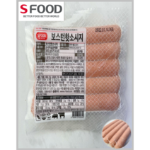 [SFOOD] 소고기 22% 돼지고기 70% 에쓰푸드 보스턴핫소세지 300g 9-20EA(냉동)_치즈왕자, 16팩