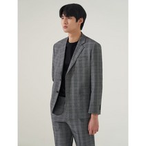 MVIO ONLINE 글렌 체크 셋업 재킷 차콜그레이 MM2211M014