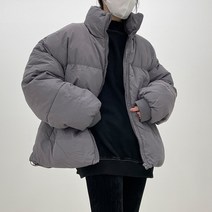 오버핏 웰론 오리털 숏 패딩