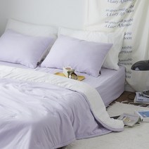 세트 패드 퀸사이즈 Q 옥수수솜 차렵이불 퀼팅 소프트마이크로 모모 라벤더