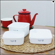 회사탕비실 부엌아이템 편리한보관 반투명뚜껑 플라스틱밀폐용기 사각밀폐용기, 중