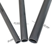 선홈통 PVC 알루미늄 그레이 20/25/32mm PVC 수도관 정원 관개 수족관 어항 배수 튜브 48-50cm 길이 1 개, 01 OD 32mm