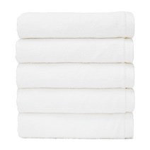 100%국내생산 타월톡톡 뱀부얀 호텔수건 150g 5장 세트 항균 여름 수건, 퓨어화이트, 5개