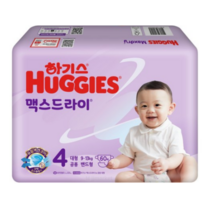 하기스 NEW 맥스드라이 점보 밴드형 남여공용 6단계(14~19kg), 720매, 0   4step(9~13kg) / 공용 밴드형 대형