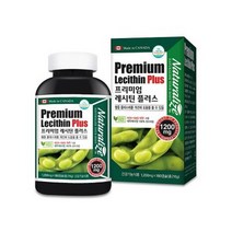 프리미엄 레시틴 플러스 1200mg 180캡슐 콜레스테롤 수치 개선 기초건강 유지