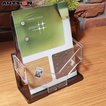 아트사인 A5 아이홀더4523 검정/A5카탈로그꽂이/스탠드꽂이/홍보물꽂이/전단꽂이/명함꽂이/메뉴꽂이, 아이홀더4523 1개