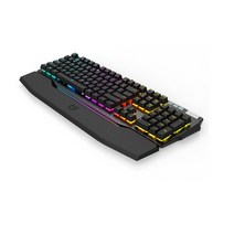 마이크로닉스 MECHA ZK-1 RGB 멀티미디어 버튼 음량조절 가능 게이밍 기계식키보드, 적축